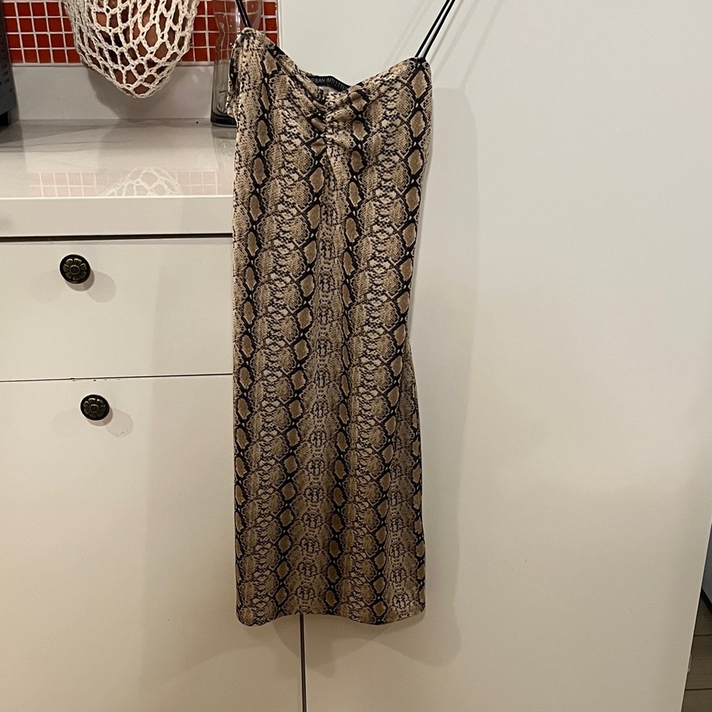 UO Snake Print Slip Dress